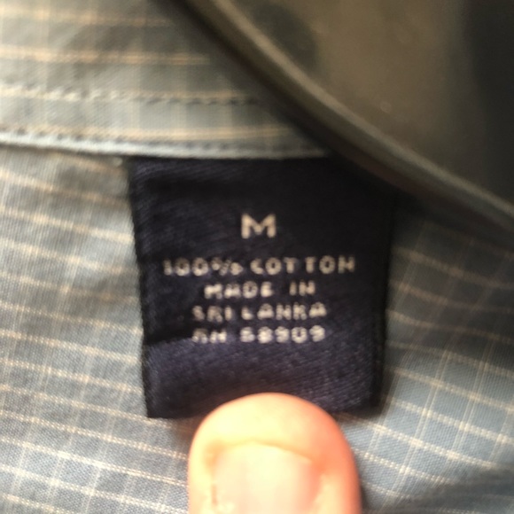 Blue Patterned Roundtree & Yorke Long Sleeve - Picture 4 of 6